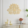 Décoration murale minimaliste moderne, décoration d'intérieur avec mandala 3D en métal 910 mm x 590 mm