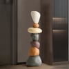 Stacked Resin Stone Floor Sculpture – 1140mm Tall