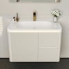 Bathroom Vanity Set 80 cm Modern Warm White LED Floating Bathroom Vanity with Sink