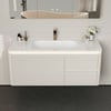 Bathroom Vanity Set 1200mm Modern Warm White LED Floating Bathroom Vanity with Sink