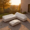 Tevara 600D Tough Canvas Waterproof Outdoor Patio Furniture Set Covers in Beige