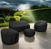 600D Tough Canvas Fundas impermeables para muebles de patio al aire libre