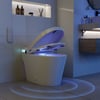 Glowin K1 Smart Bidet Toilet with Heated Seat & Rear Ambient Light, 1.32 GPF