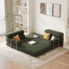 81" Queen 3-Seater Chenille Velvet 4 in 1 Futon Convertible Sleeper Sofa
