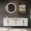 Aro 150 cm Floating Double Bathroom Vanity with Sink, Sintered Stone Top
