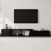 Fero 71"-110" Reversible Extendable TV Stand with 3 Drawers