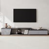 Wendbarer ausziehbarer TV-Schrank Fero mit 3 Schubladen, 180-280 cm