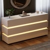 Lumio 1500 mm LED 6-Drawer Dresser with Charging Station