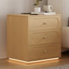 Krila Floating 3-Drawer LED Smart Bedside Table with Light