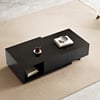 Table basse extensible Quoint avec 2 tiroirs, 120 à 175 cm