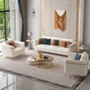 Vertex Modern Leather 3-Piece Living Room Sofa Set