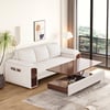 Pull Out Sofa Bed Convertible Sleeper with Lift-top Coffee Table