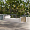 Fencura Outdoor Garden Swing Daybed with Cushion