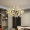 Mid Century Modern 12-Light Crystal Firework Sputnik Chandelier Pendant Ceiling Light