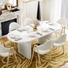 Fluve 160 - 200 cm Extendable Oval White Dining Table, Seats 4-6