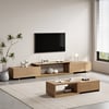 Mordel Natural Extendable TV Stand & Coffee Table Set