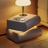 Humply Leather Floating Smart Bedside Table with Drawer