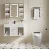 900mm Floating Bathroom Vanity & Automatic Toilet One-Piece Smart Toilet Wall Outlet