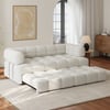 Canapé convertible bouclé 190 cm 3 places
