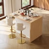 Modern 130 cm Wood Kitchen Island with Storage, Natural