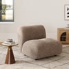 17" výkonná boucle čalouněná zakřivená křeslo Slipper