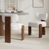 Mid-Century Modern Wood Dining Chairs Set of 6