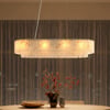 12-Light Linear Chandelier Alabaster-Look 2-Tier Dining Chandelier 40"