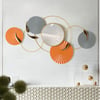46" Modern Wall Mirror – Geometric Iron Art Decorative Mirror