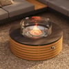 Tevara 39" Round Smokeless Propane Patio Fire Pit Table All Weather
