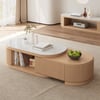 Velar 47"-67" Extendable Coffee Table with Sintered Stone Top and Storage