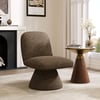 45 cm Performance Boucle Upholstered Swivel Slipper Accent Chair
