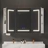 47" LED Bathroom Medicine Cabinet Dimmable with Defogger, Tissue Slot and Outlet