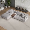 Sofá Modular em Bouclé em Formato de L Vewal de 320 cm com Chaise e Otomana