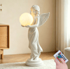 Angel Statue with Decorative Light Globe & Remote Control