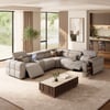 Genuine Leather Built-In Cooler Power Reclining Sofa