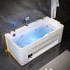 150 cm Whirlpool Bathtub with Thermostatic Control & Massage Jets & LED Lighting