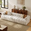 Nimbus 118" 3-Seater Velvet Channel Tufted Sofa