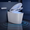 Smart Bidet Toilet with Built-in Tank, Foam Shield, ADA Seat Height, Auto-Open Lid