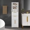 Aro 59" Freestanding Bathroom Storage Cabinet with Shelves, Drawers & Doors