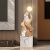 75 cm Resin Elephant Sculpture with Rechargeable LED Ball with Remote