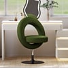 Modern Boucle Adjustable Vanity Stool with Back