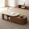 Velar 120 - 170 cm Extendable Sintered Stone Top Coffee Table with Storage