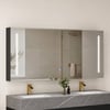 59" LED Bathroom Medicine Cabinet with Anti-Fog, Dimmable Tri-Color Lighting