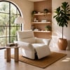 Performance Chenille Power Recliner Swivel Rocker Chair With Dual Motor