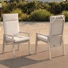 Outdoor-Klappstühle aus Aluminium in Sand, 2er-Set