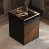 Saddle Leather 7-Dresser Walk-In Closet Island with Light & Jewelry Display