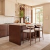 Panvyr Island & Stool Set 72" Sintered Stone Kitchen Island with 2 Counter Stools