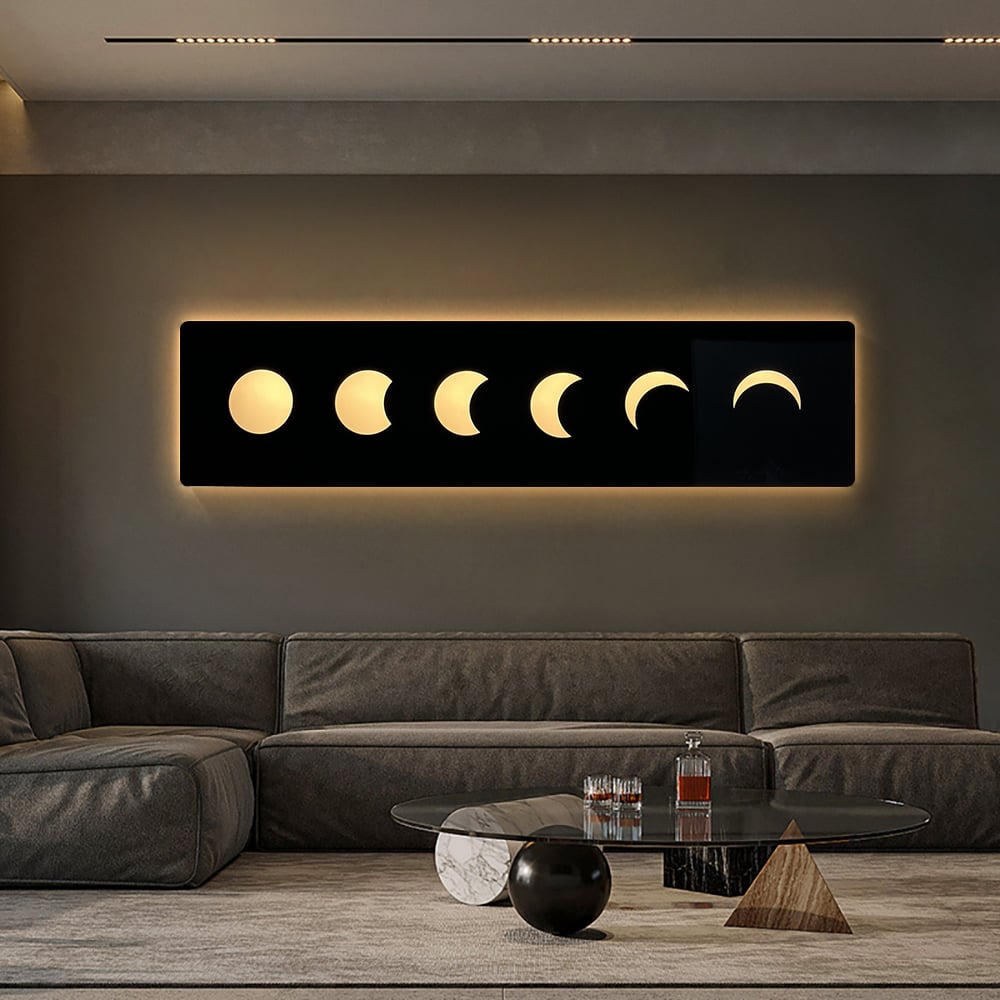 Customer Reviews for 1000mm Creative Moon Light Wall Art Decoration Painting USB LED Warm Wall Light