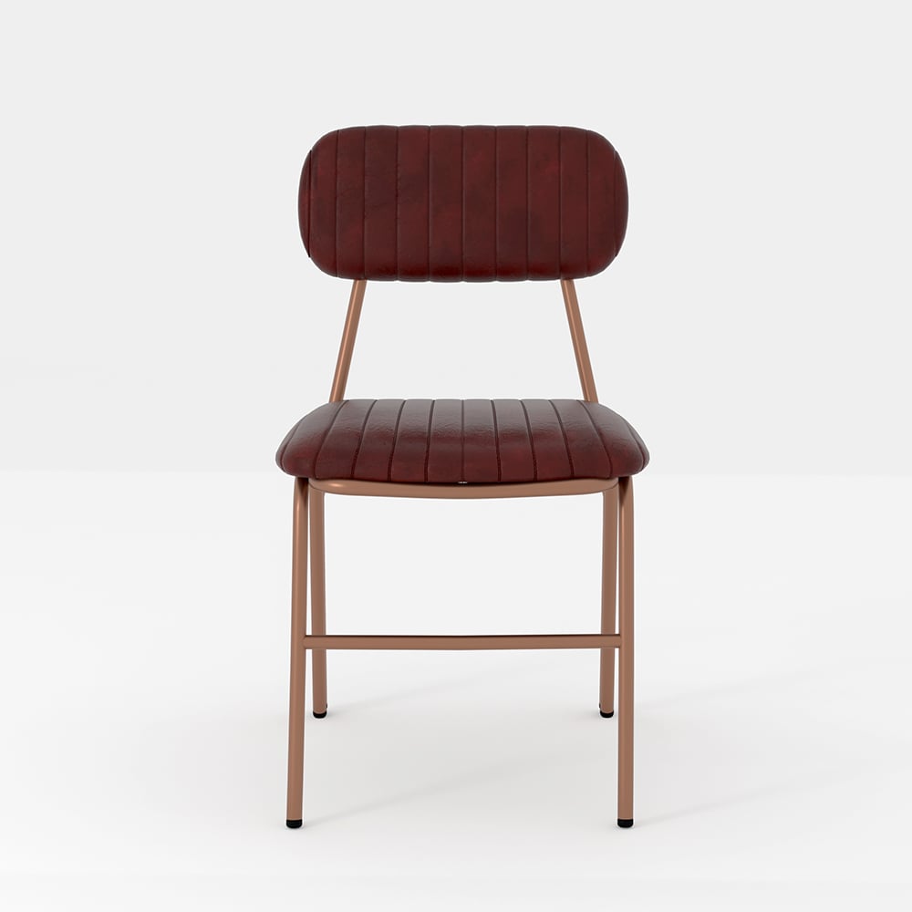 Questions and Answers for Set of 4 Modern Dining Chairs with Faux Leather Upholstery Wine Red