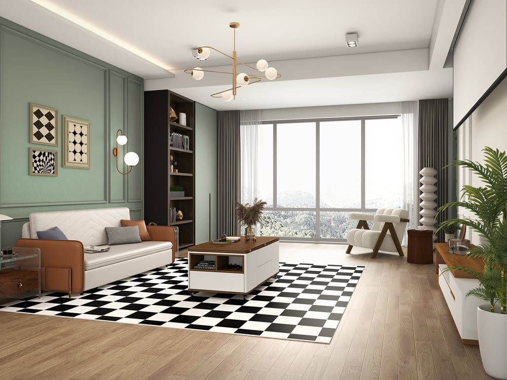 Questions et Réponses pour Table basse à plateau relevable, table multifonctionnelle en noyer et blanc avec tiroirs et étagères